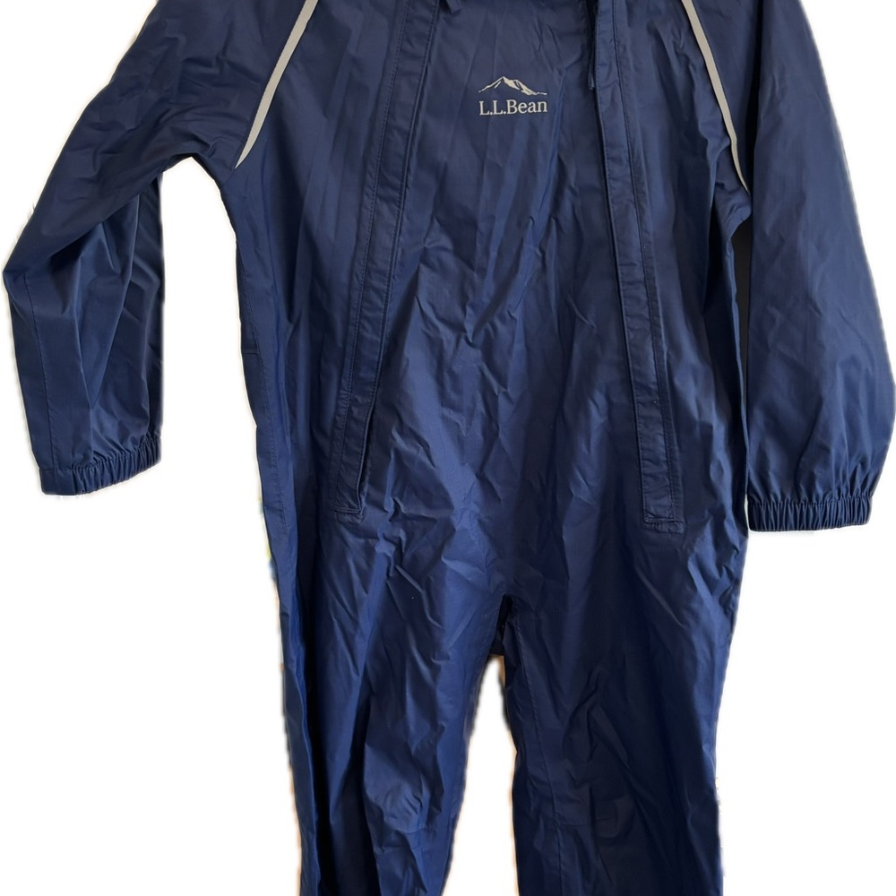 L.L. Bean Dark Blue Nylon Rain Suit